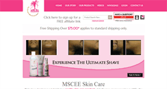 Desktop Screenshot of msceeskincare.com